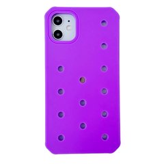 Чехол Crocsі Case + 3шт Jibbitz для iPhone 11 Purple купить