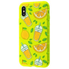 Чехол Summer Time Case для iPhone XS MAX Yellow/Lemon купить