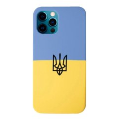 Чехол Silicone Patriot Case для iPhone 12 | 12 PRO Blue/Yellow купить
