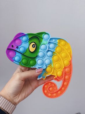 Pop-It іграшка Chameleon (Хамелеон) Purple/Orange купити