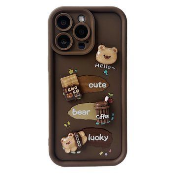 Чохол Pretty Things Case для iPhone 13 PRO MAX Brown Choco Bear - ash-mobile.com.ua - фото 1