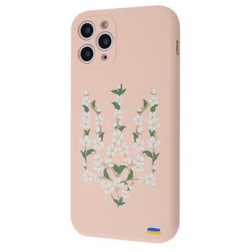 Чохол WAVE Ukraine Edition Case для iPhone 11 Flower trident Pink Sand - ash-mobile.com.ua - фото 1