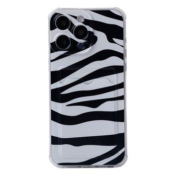 Чохол прозорий з кишенею ASH PRINT для iPhone 14 Plus Zebra - ash-mobile.com.ua - фото 1