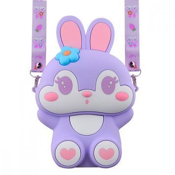 Сумка на плече для дитячого фотоапарату Rabbit 12,5*18*5 Purple - ash-mobile.com.ua - фото 1
