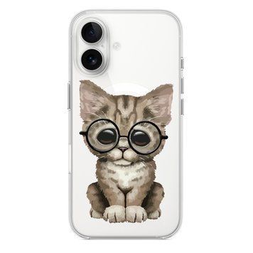 Чохол прозорий Print Animals with MagSafe для iPhone 17 Air Cat
