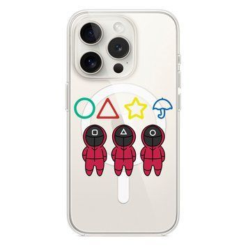 Чехол прозрачный Print SQUID GAME with MagSafe для iPhone 12 PRO MAX Soldiers - ash-mobile.com.ua - фото 1