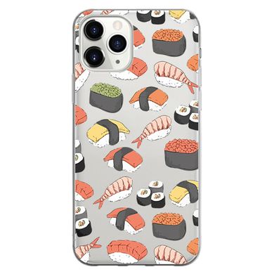 Чехол прозрачный Print FOOD для iPhone 13 PRO MAX Sushi - ash-mobile.com.ua - фото 1