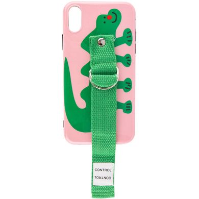 Чехол Funny Holder Case для iPhone XR Pink/Green купить