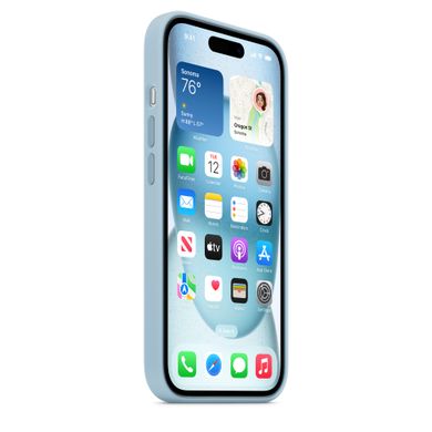 Чехол Silicone Case Full OEM для iPhone 15 Plus Light Blue
