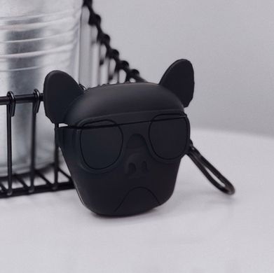 Чехол 3D для AirPods 1 | 2 Bulldog Black купить