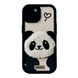 Чохол Panda Case для iPhone 15 Plus Love Black - ash-mobile.com.ua - фото 1