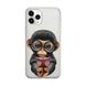 Чехол прозрачный Print Animals для iPhone 15 PRO Monkey