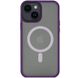 Чохол Shadow Matte Metal Buttons with MagSafe для iPhone 14 Plus Dark Purple