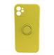 Чохол Silicone Case Full Camera Ring для iPhone 12 Yellow купити