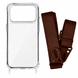 Чохол прозорий з ремінцем для iPhone 18 PRO Brown