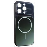 Чехол Gradient Glass MagSafe case для iPhone 16 PRO MAX Black - ash-mobile.com.ua - фото 1