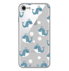 Чехол прозрачный Print SUMMER для iPhone 7 | 8 | SE 2 | SE 3 Whale купить