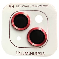 Захисне скло Metal Classic на камеру для iPhone 13 MINI Red