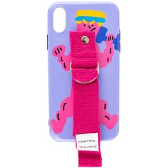 Чехол Funny Holder Case для iPhone XR Purple/Electric Pink купить