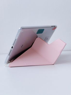 Чехол Logfer Origami Smart New Pencil Groove для iPad Pro 12.9 (2018 - 2022) Pink Sand - ash-mobile.com.ua - фото 3