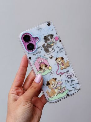 Чохол Cute Puppy для iPhone 15 PRO MAX Light Blue - ash-mobile.com.ua - фото 2