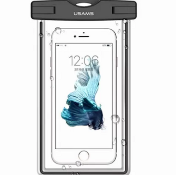 Чохол водонепроникний Usams для мобільного телефону до 5.5" Black (YD001) - ash-mobile.com.ua - фото 1