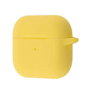 Чехол с микрофиброй для AirPods 1 | 2 Yellow - ash-mobile.com.ua - фото 1