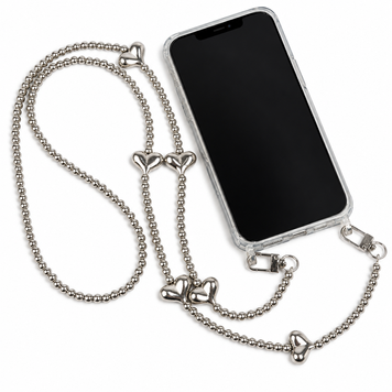 Ремінець для смартфону Crossbody chain - Silver Heart - ash-mobile.com.ua - фото 1