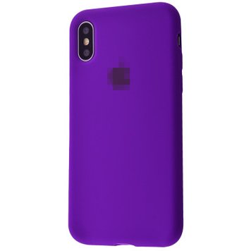 Чохол Silicone Case Full для iPhone XS MAX Ultraviolet - ash-mobile.com.ua - фото 1