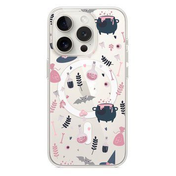 Чохол прозорий Print Halloween with MagSafe для iPhone 11 PRO MAX Potion Pink - ash-mobile.com.ua - фото 1