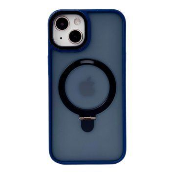 Чехол Matte Guard MagSafe с подставкой для iPhone 15 Midnight Blue - ash-mobile.com.ua - фото 1