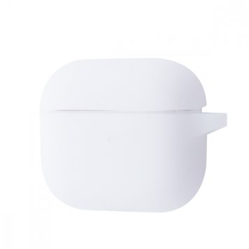 Чохол SLIM Case з карабіном для AirPods 3 White - ash-mobile.com.ua - фото 1