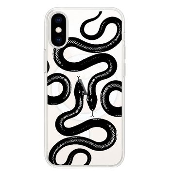 Чехол прозрачный Print Snake with MagSafe для iPhone X | XS Viper - ash-mobile.com.ua - фото 1