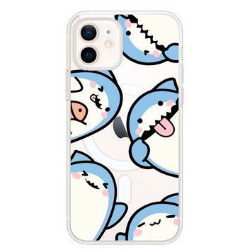Чохол прозорий Print Shark with MagSafe для iPhone 11 Shark More - ash-mobile.com.ua - фото 1