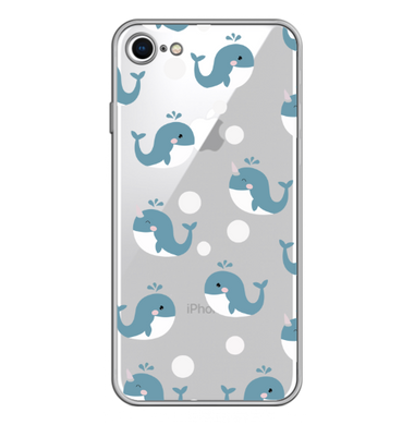 Чохол прозорий Print SUMMER для iPhone 7 | 8 | SE 2 | SE 3 Whale купити