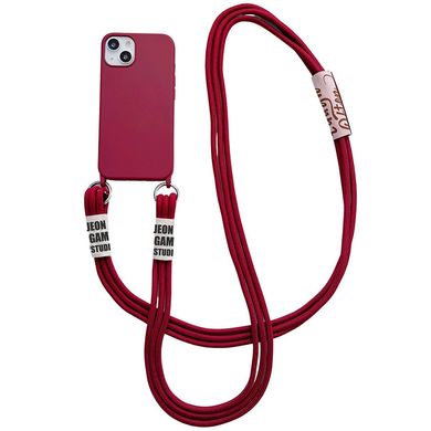 Чохол TPU two straps California Case для iPhone 13 PRO MAX Rose Red - ash-mobile.com.ua - фото 1