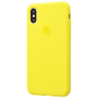 Чохол Silicone Case Full для iPhone X | XS Canary Yellow купити