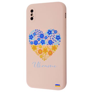 Чехол WAVE Ukraine Edition Case для iPhone X | XS Ukraine heart Pink Sand - ash-mobile.com.ua - фото 1