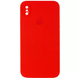 Чехол Silicone Case FULL+Camera Square для iPhone X | XS Red