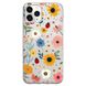 Чехол прозрачный Print Flower для iPhone 11 PRO MAX Sunflower