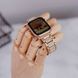 Ремінець 3-bead Diamond Metal Band для Apple Watch 38/40/41 mm Light Gold