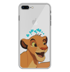 Чохол прозорий Print Lion King для iPhone 7 Plus | 8 Plus Simba Love Blue купити