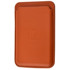 Leather Wallet with MagSafe Saddle Brown