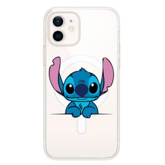 Чохол прозорий Print Blue Monster with MagSafe для iPhone 11 Looks купити
