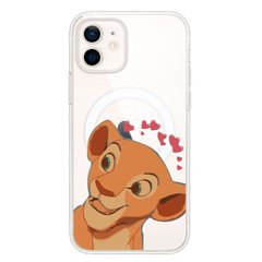 Чохол прозорий Print Lion King with MagSafe для iPhone 11 Nala Love Red купити