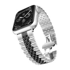 Ремінець Steel Band 5 Beats для Apple Watch 38mm | 40mm | 41mm Silver-Black