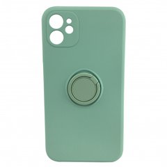 Чохол Silicone Case Full Camera Ring для iPhone 12 Mint купити