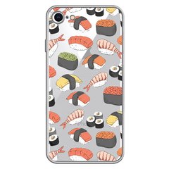 Чохол прозорий Print FOOD для iPhone SE 2|SE 3 Sushi купити