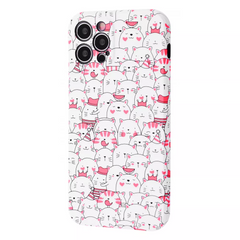 Чохол WAVE NEON X LUXO для iPhone 7 | 8 | SE 2 | SE 3 Cats White/Pink купити