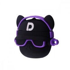 Чехол 3D для AirPods 1 | 2 Hip-Hop Bulldog Black/Purple купить